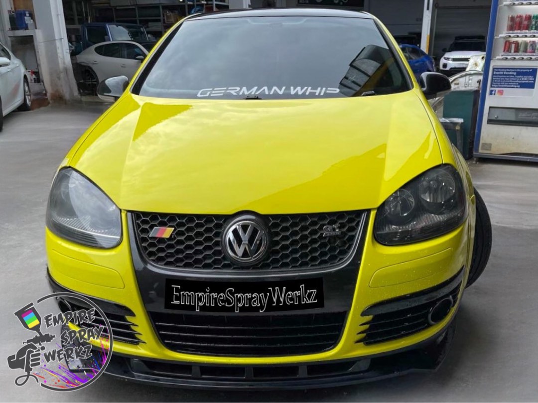 Car Spray Painting Aikka Solid Series Hi Bright Yellow AK5060, Car