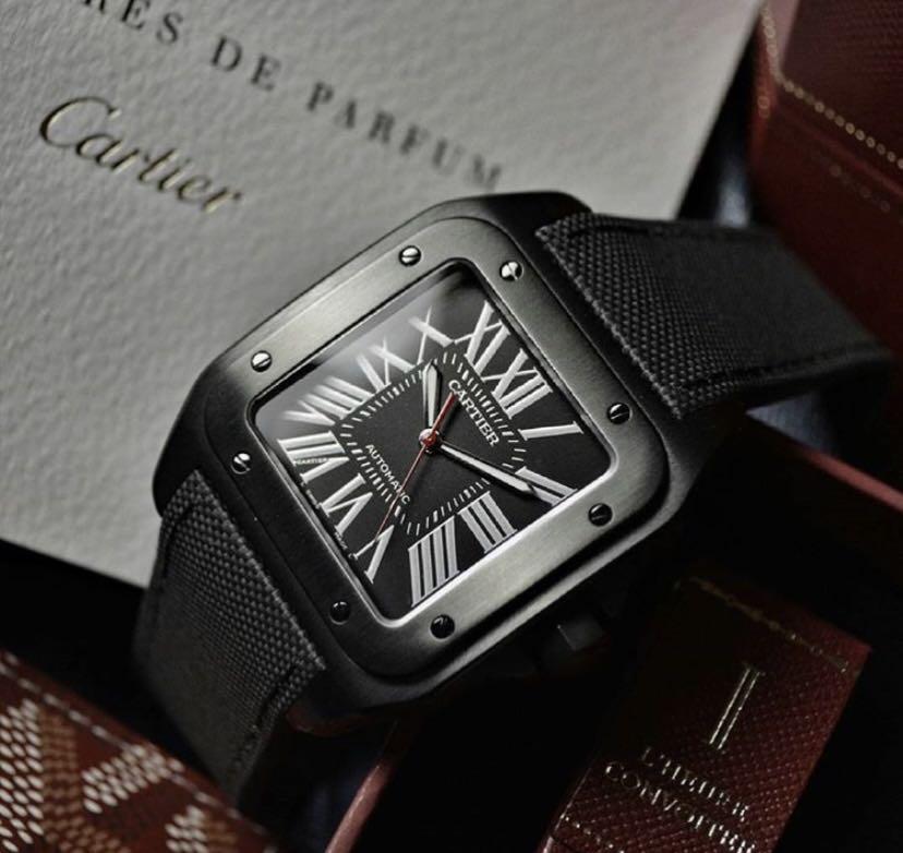 Cartier santos 100 carbon review shop