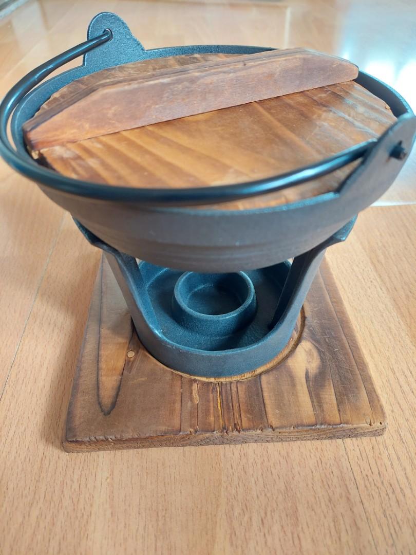 castiron sukiyaki pan with lid & burner (Category: Cookware & Accessories) located in Manila. Submitted by jen.jen11 (Listing ID 1179535032, Image 1). Description: brand new with box. never used..