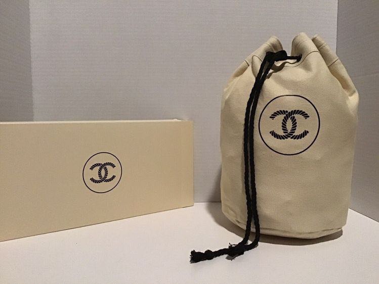 Chanel large sale drawstring bag