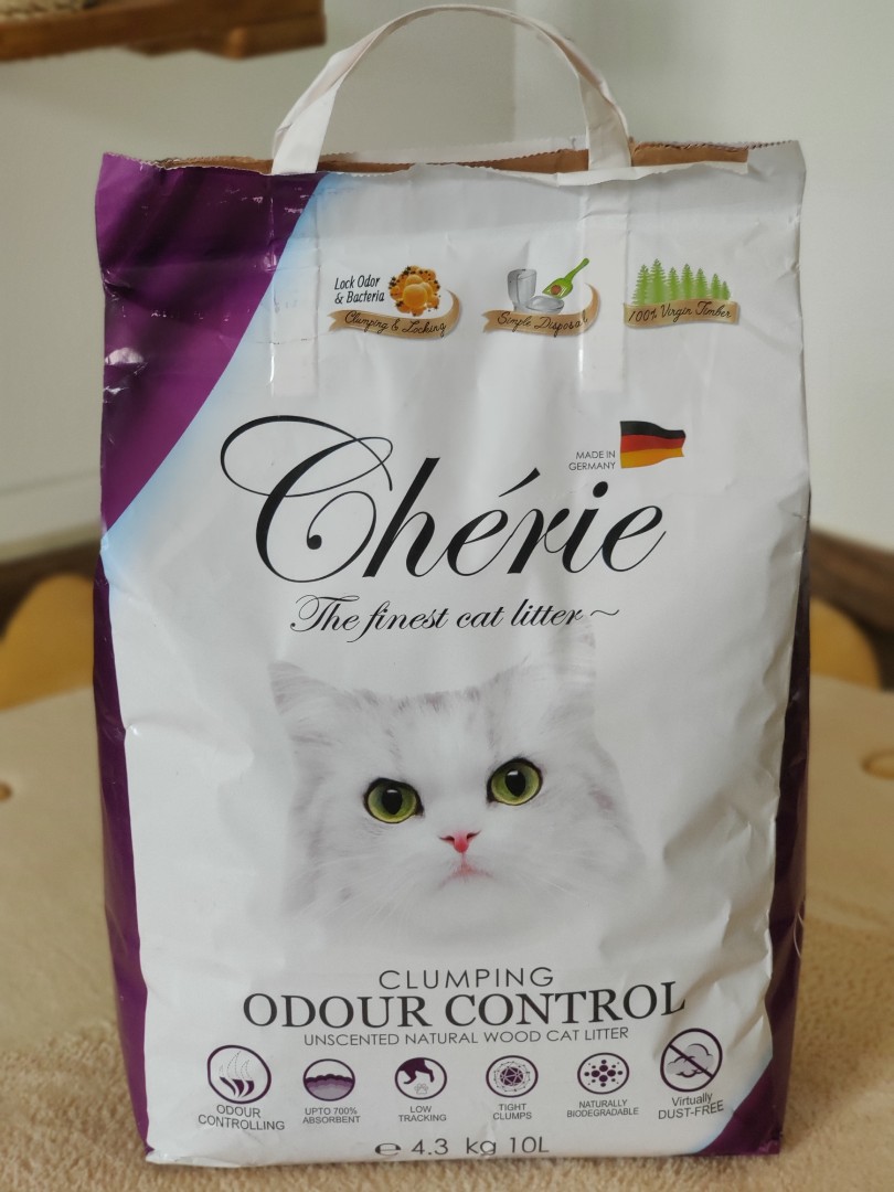 Cherie Clumping Unscented Natural Wood Cat Litter, Pet Supplies, Homes