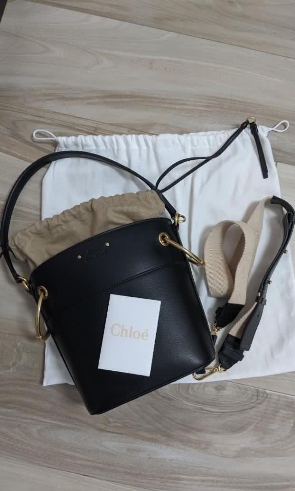 Chloe roy mini leather bucket bag sale