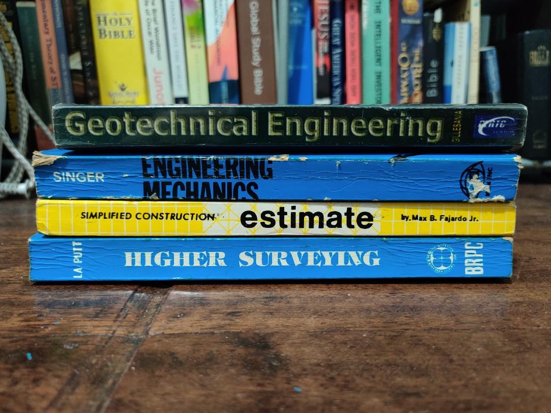 Civil Engineering Books (Wang/Eckel, La Putt, Singer, Gillesania ...