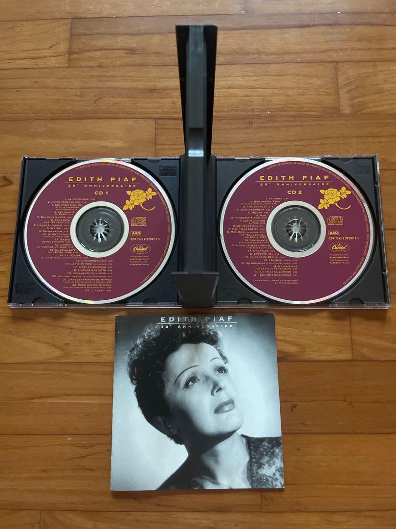 Edith Piaf 30th Anniversary Boxset (2 CD), Hobbies & Toys, Music ...