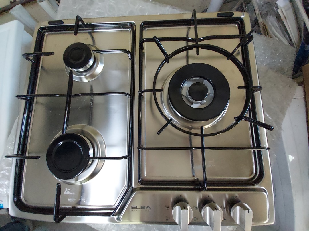 Elba 60cm cooker hob Display set | Can use in Town gas / Cylinder gas ...