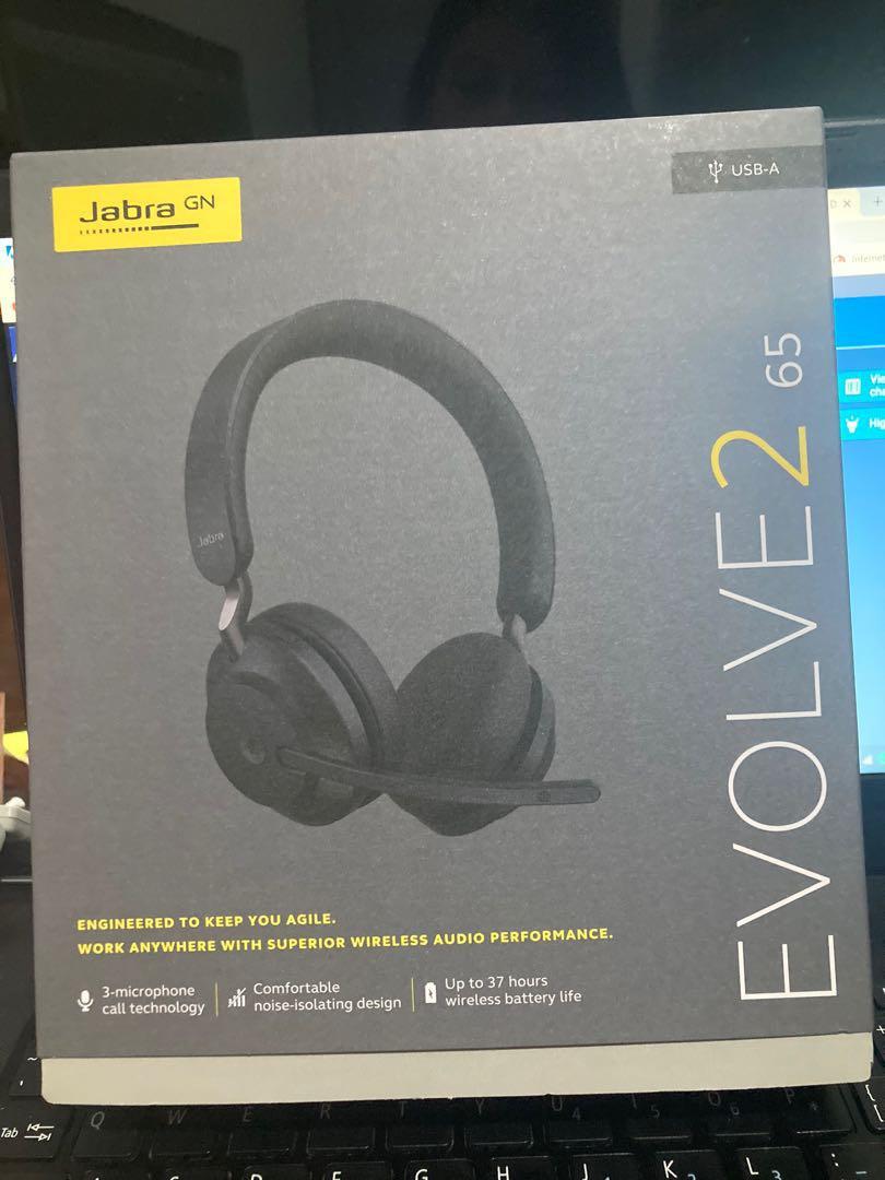 Evolve2 65 MS USB-c (Category: Headphones & Headsets) located in Rodriguez. Submitted by elevenitsolutions (Listing ID 1179188386, Image 1). Description: Evolve2 65 MS USB c wireless headset on hand as of june 1.
