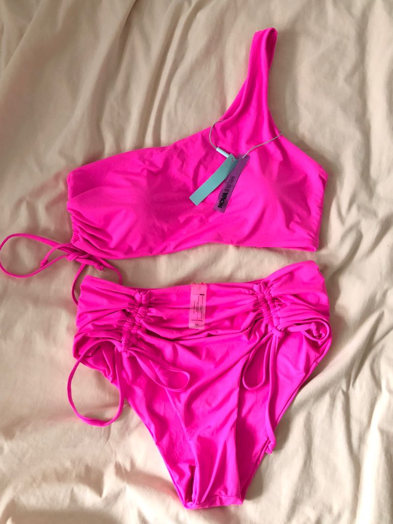neon pink swimsuit, Women's Fashion, Swimwear, Bikinis & Swimsuits on ...