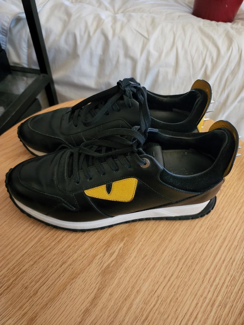 Fendi Monster Black Sneaker Authentic (Category: Sneakers) located in Makati City. Submitted by mickeypd (Listing ID 1179495278, Image 3). Description: authentic fendi monster balck sneaker.