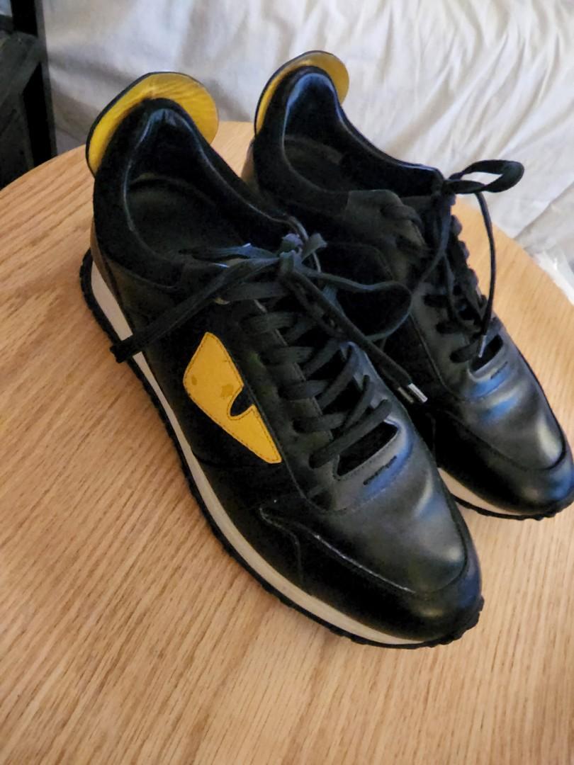 Fendi Monster Black Sneaker Authentic (Category: Sneakers) located in Makati City. Submitted by mickeypd (Listing ID 1179495278, Image 2). Description: authentic fendi monster balck sneaker.