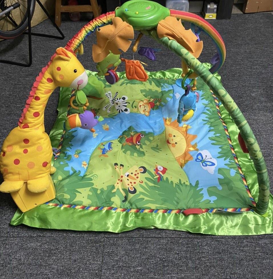 FISHER PRICE Rainforest Deluxe Gym Playmat Playgym not ikea lamaze