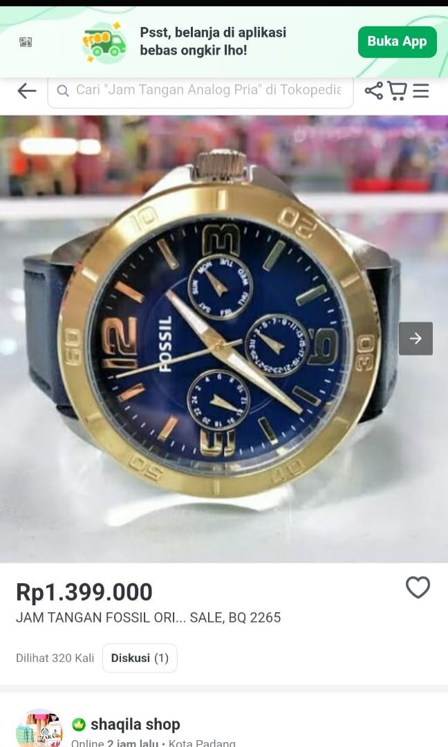 Fossil BQ2265 Fesyen Pria Jam Tangan di Carousell