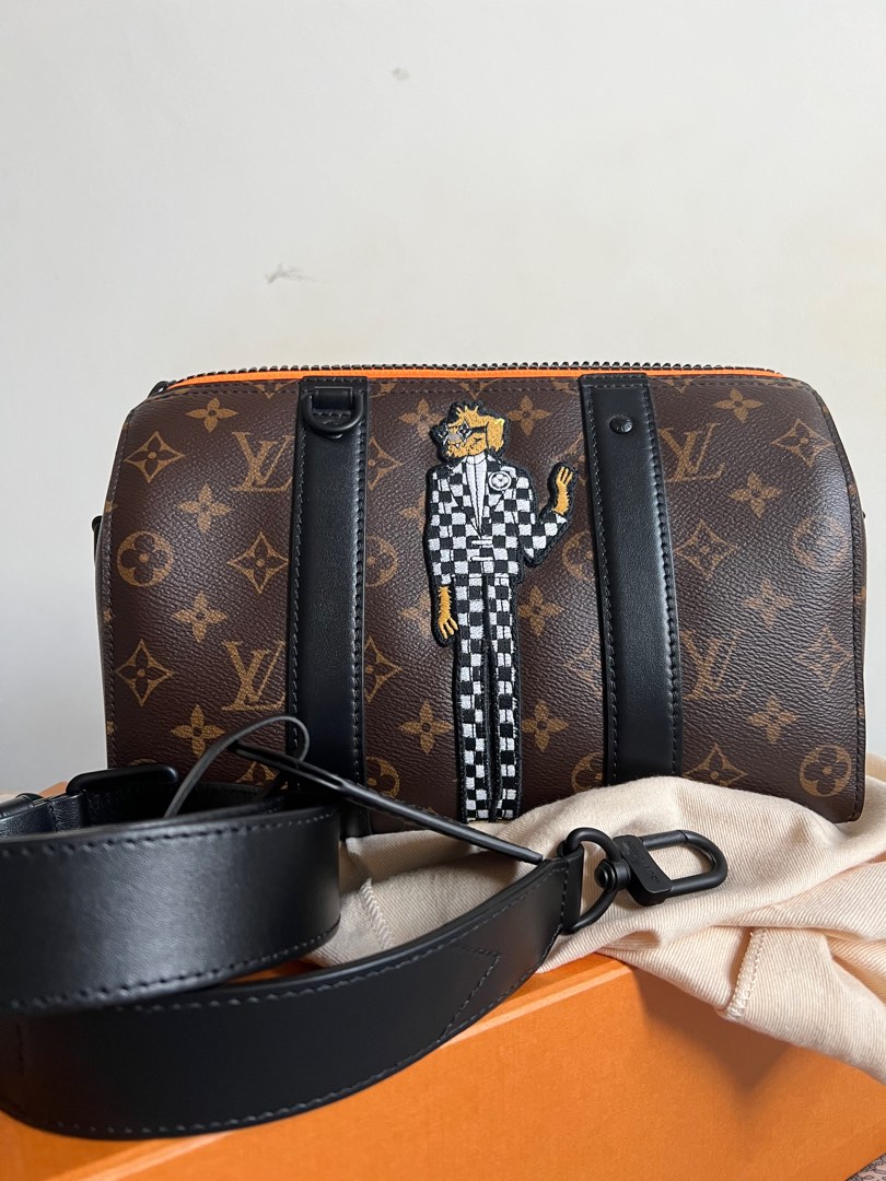 Louis Vuitton City Keepall checker b&w bag Virgil Abloh Zoom Friends Rare LV