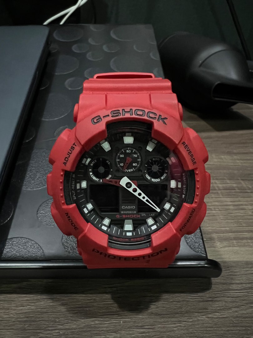 G shock sales red colour watch
