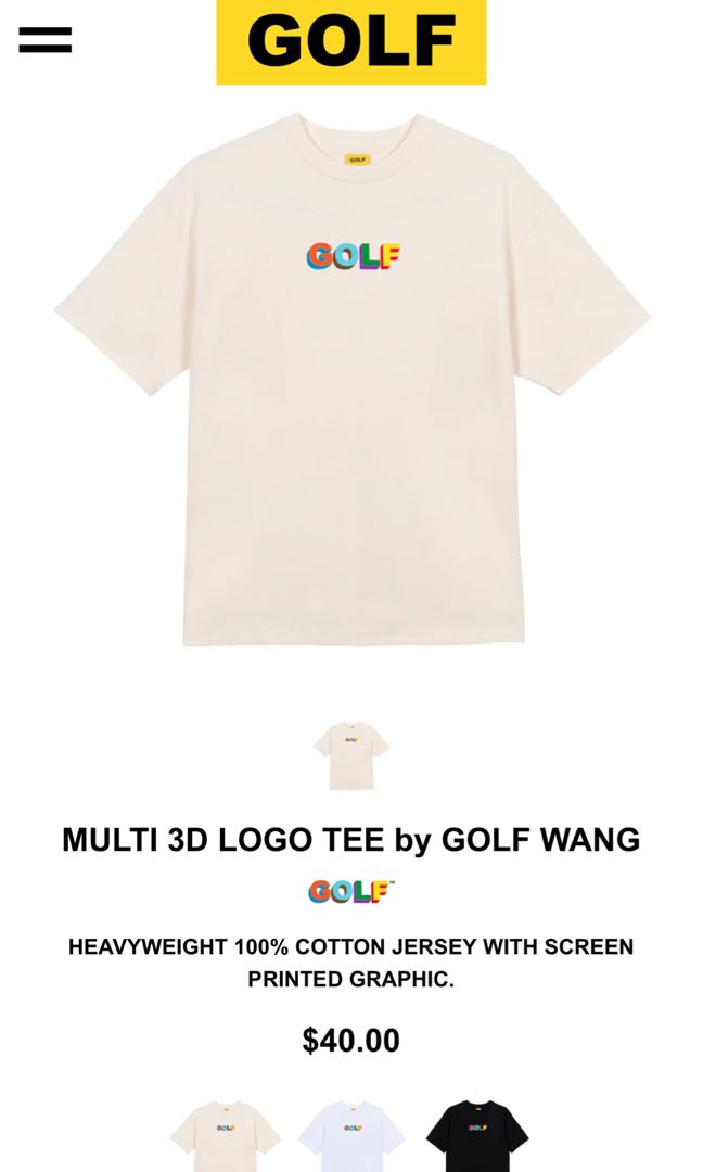 Golf wang cream new arrivals tee
