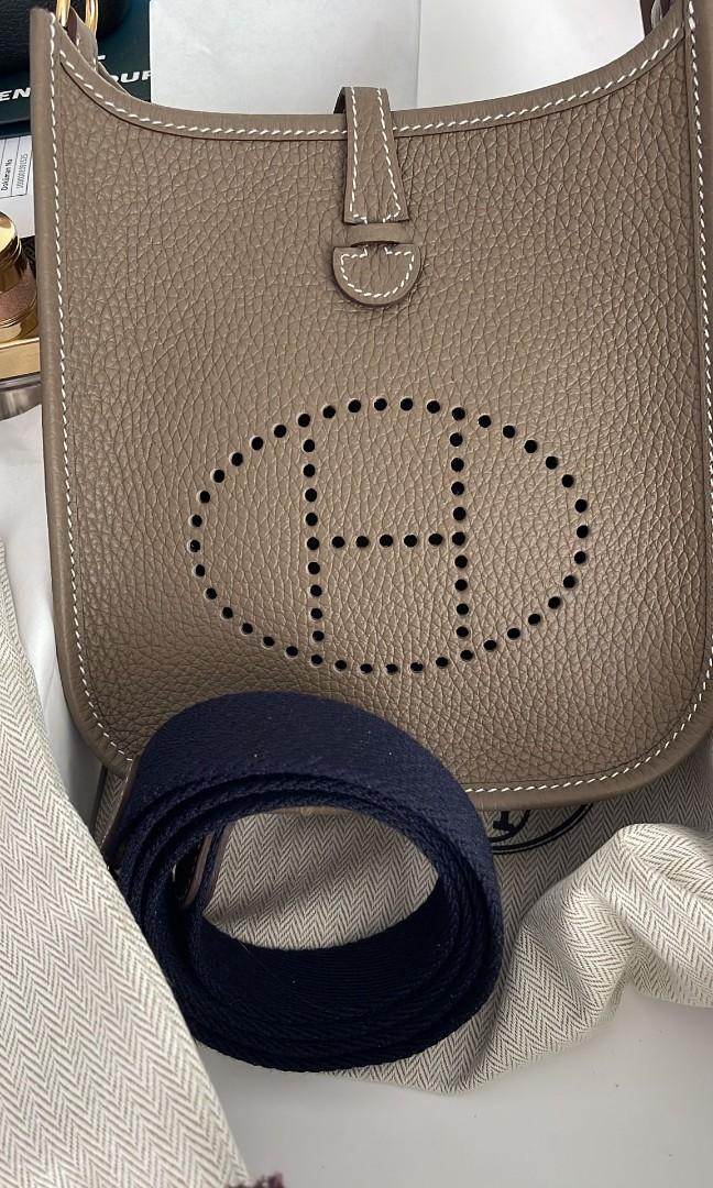 tas handbag Hermes In The Loop 18 Etoupe GHW #U Handbag
