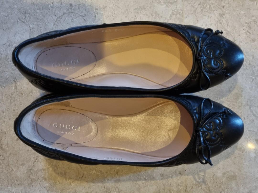 GUCCI ballet flats s36.5 GG embossed logo new season, Luxury