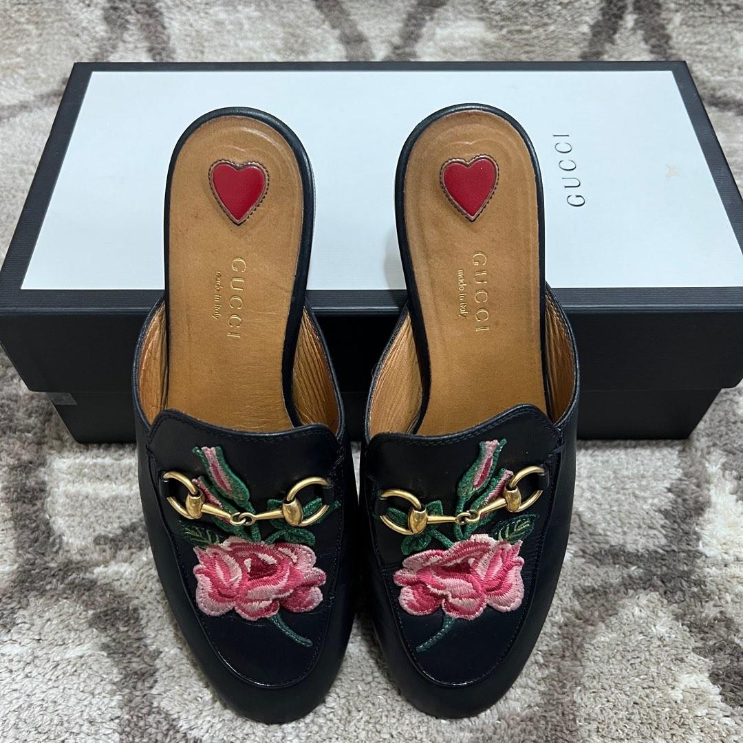 Gucci embroidered princetown store