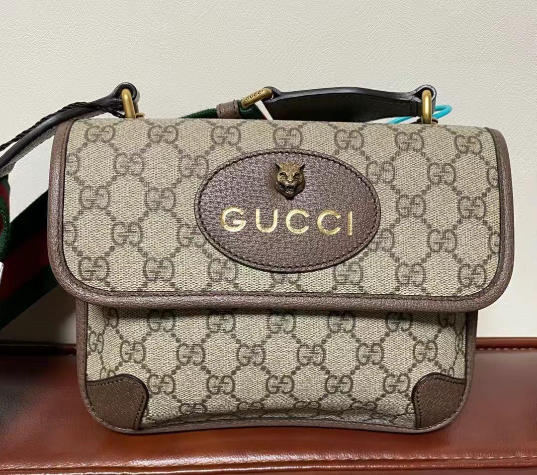 Gucci Neo Vintage tiger head, shoulder crossbody bag, Luxury, Bags