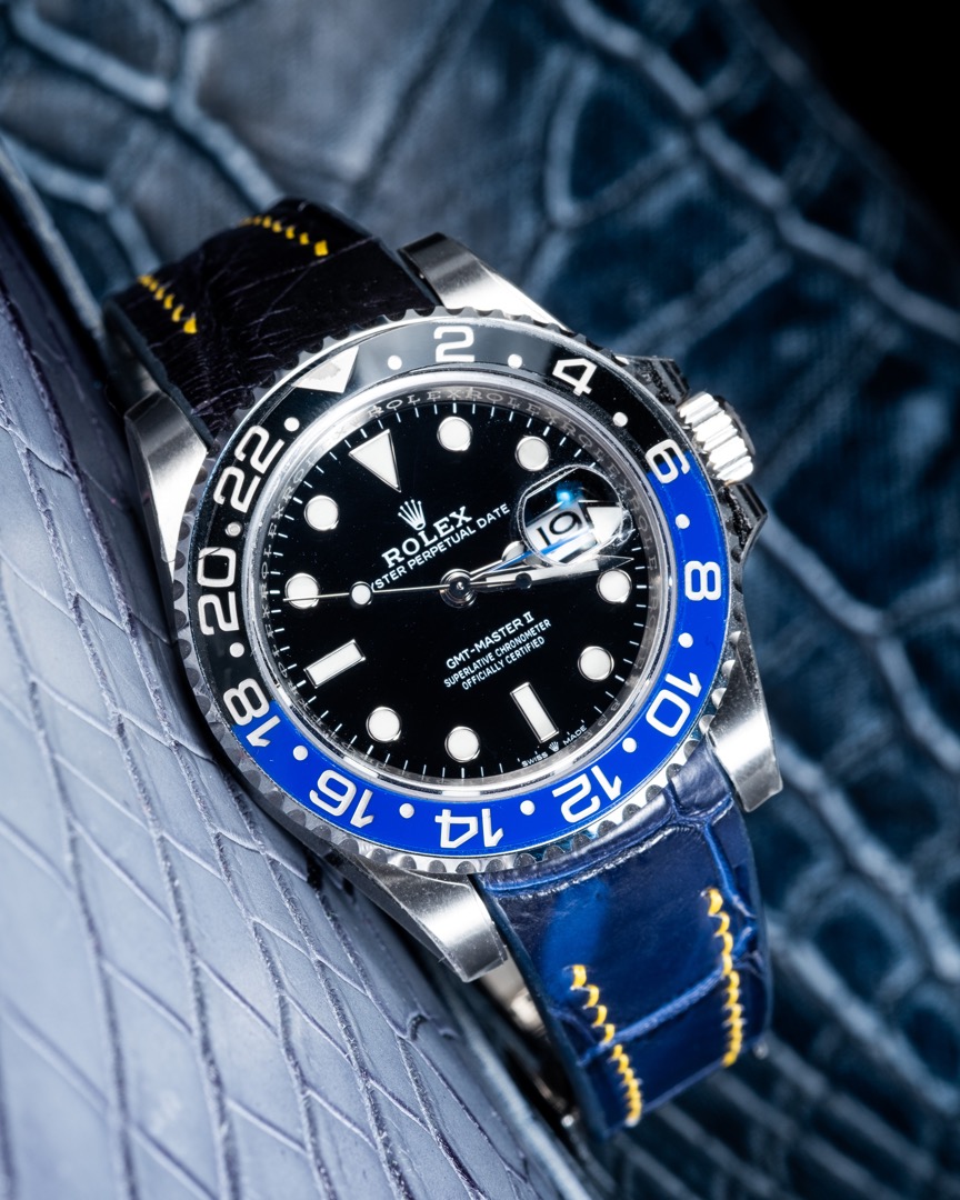 Gmt master 2 leather outlet strap