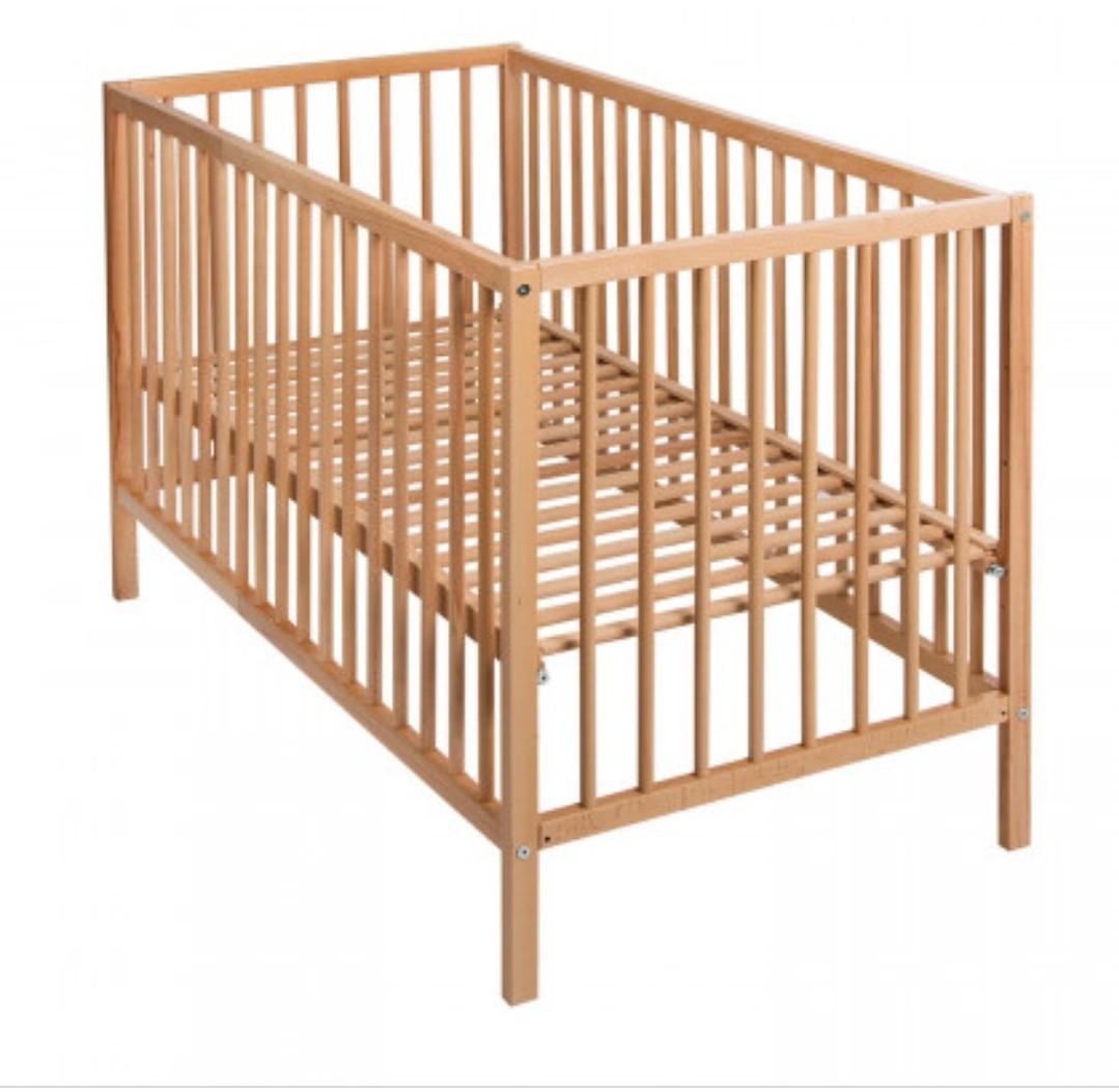 IKEA GULLIVER Baby Crib / Cot, solid beech wood 2 heights option for