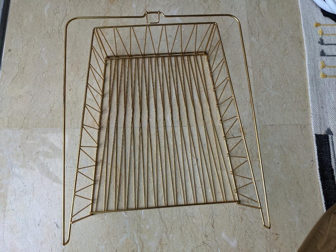 Ikea shelf insert wire basket Kallax series, Furniture & Home Living