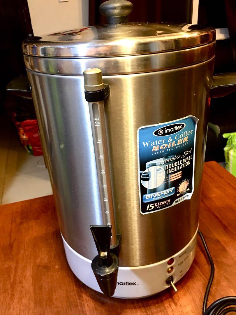 Imarflex Water and Coffee Boiler (15 Liters), Furniture & Home Living, Kitchenware & Tableware