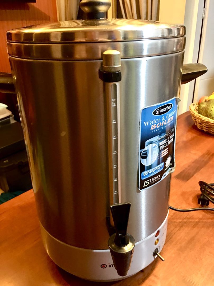 Imarflex Water and Coffee Boiler (15 Liters), Furniture & Home Living, Kitchenware & Tableware