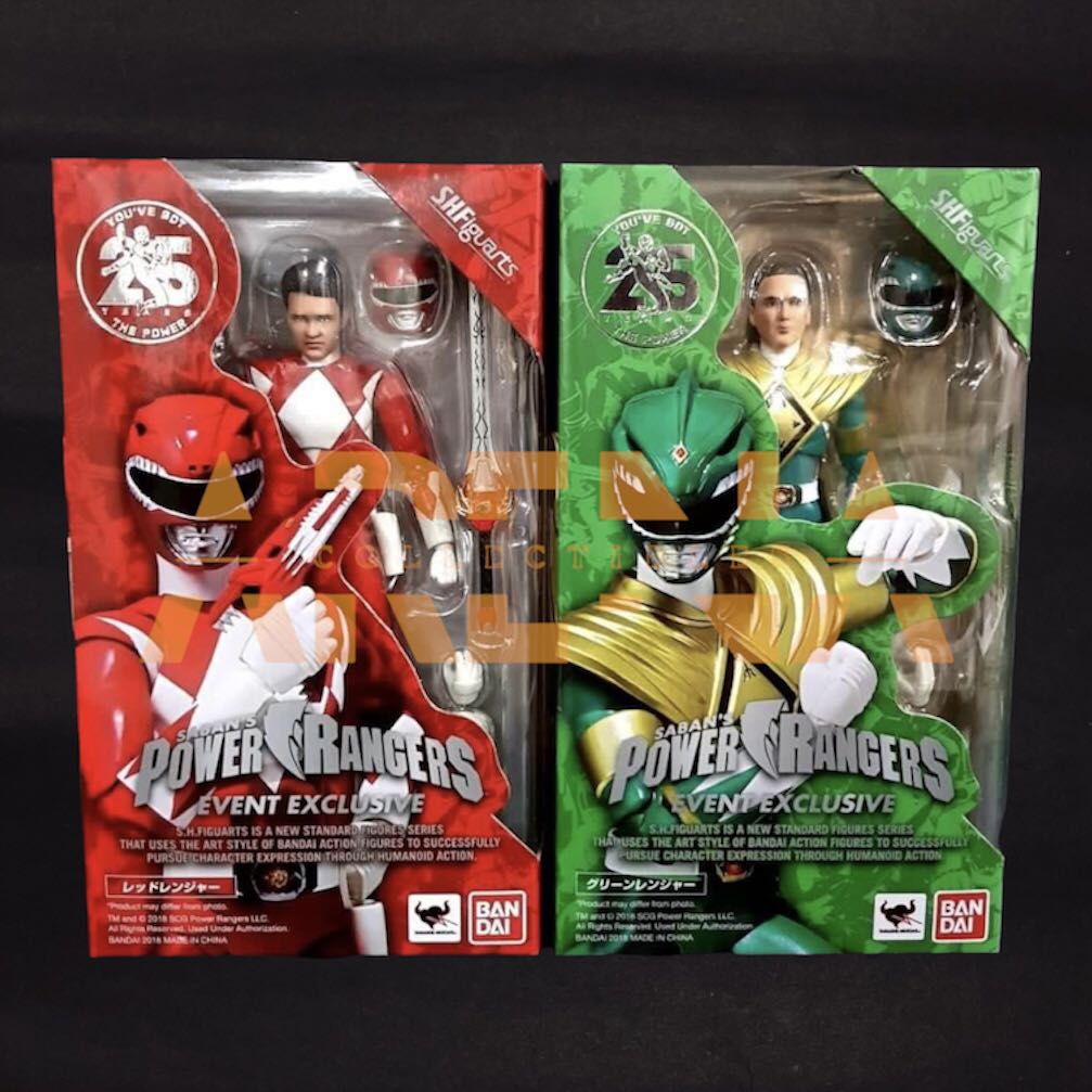 [In Stock] S.H. Figuarts SHF Red Ranger & Green Ranger Set Mighty