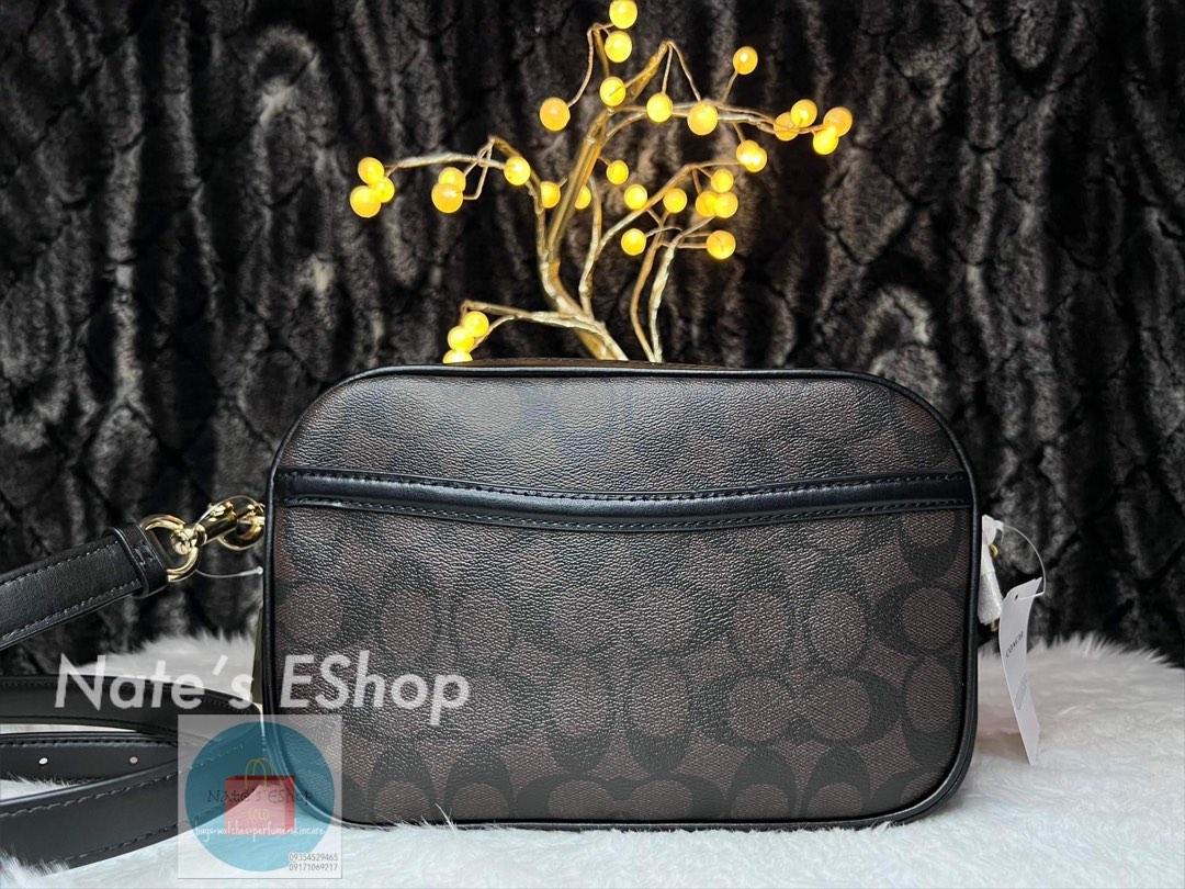 Jes Crossbody In Signature Canvas Mahogany, Women's Fashion, Bags