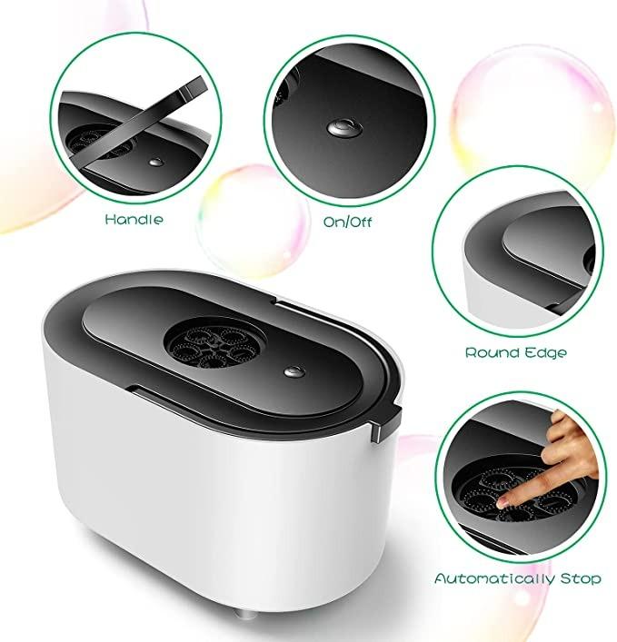 JoinJoy Bubble Machine Bubbles No Spills Bubble Blower Automatic Bubble