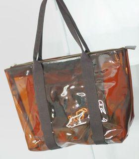 Khloe bag made 9f PVC and canvass strap