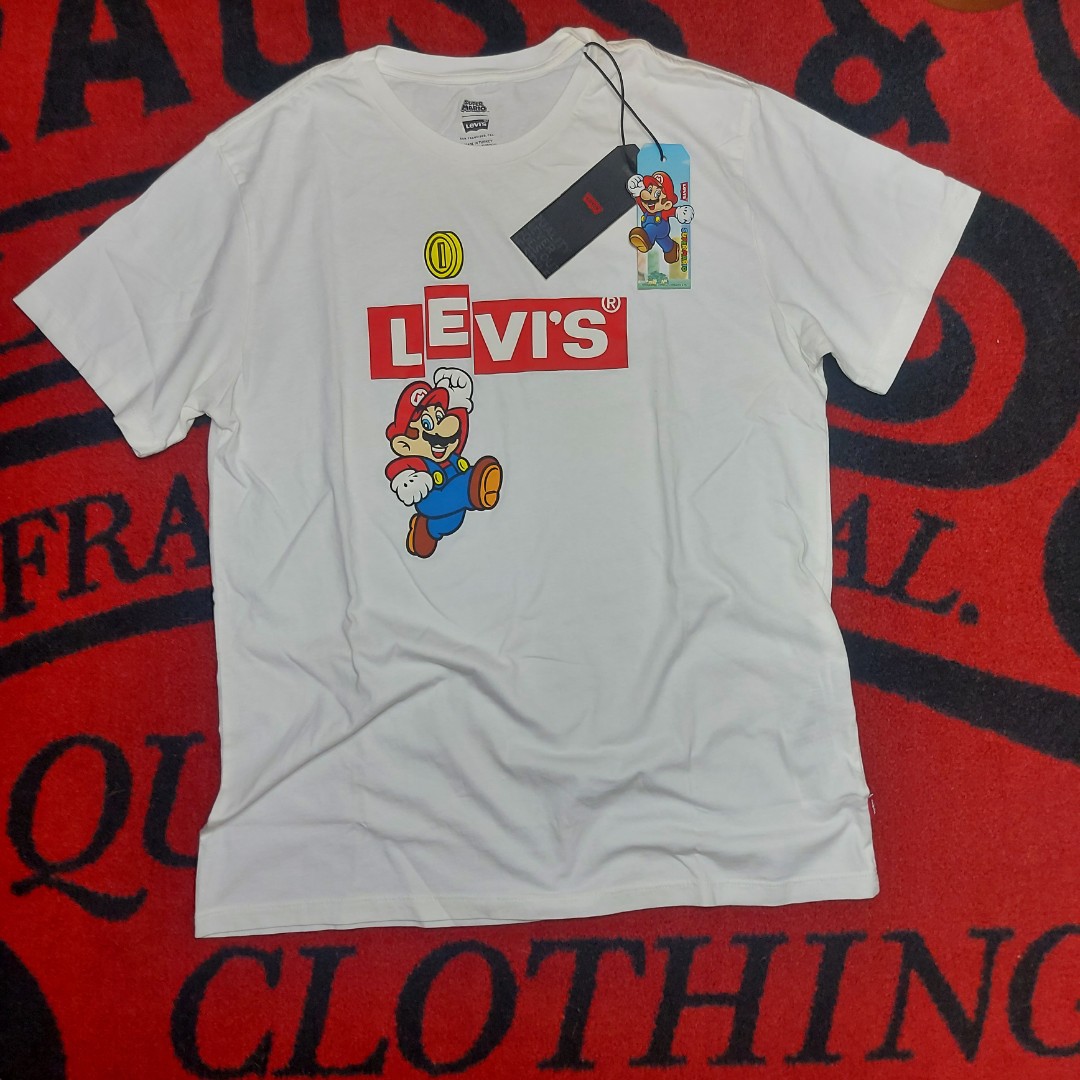 LEVISX SUPER MARIO T-SHIRT ORIGINAL, Men's Fashion, Tops & Sets, Tshirts &  Polo Shirts on Carousell