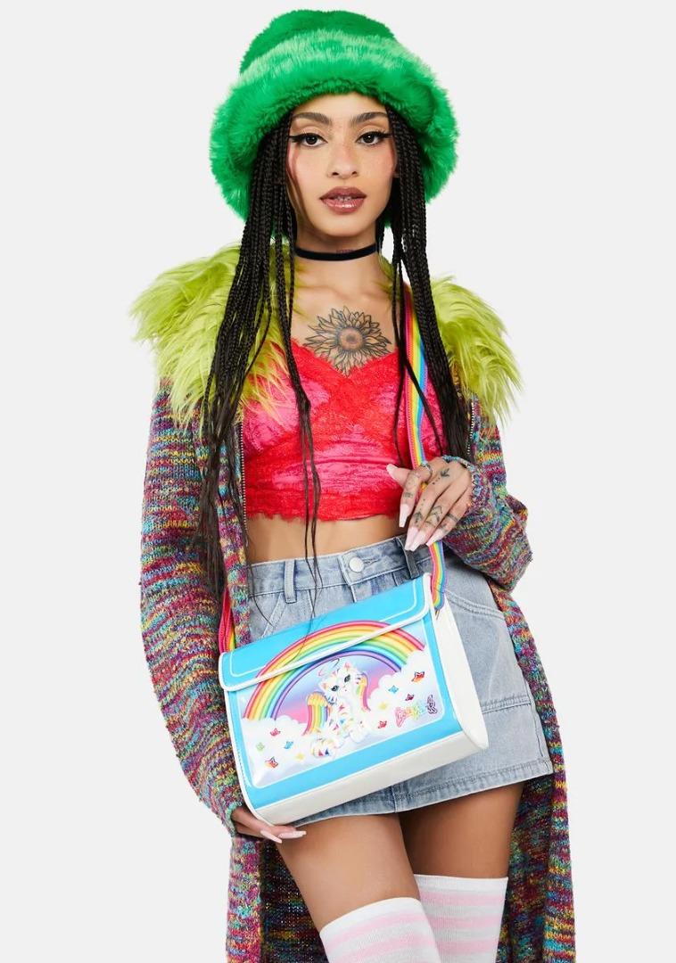 Loungefly Lisa Frank Angel Kitty Crossbody Bag Preorder - Merchoid