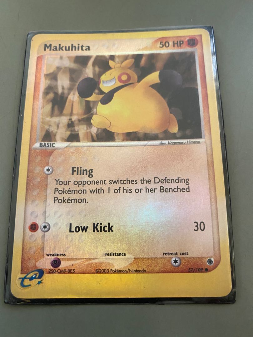 Makuhita (vintage Pokmon card), Hobbies & Toys, Toys & Games on Carousell