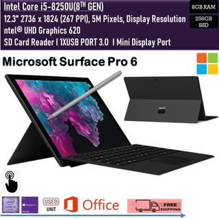 HP Pro X2 Intel Core i5-7454 @1.20 GHz 8GB 256 SSD windows 11 Pro Touch  Table