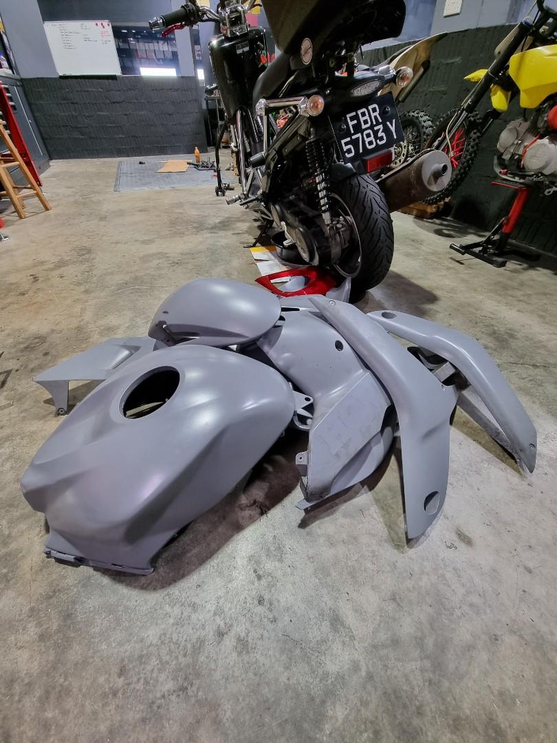 Motorbike Spray Painting, Motorcycles, Motorcycle Accessories on Carousell