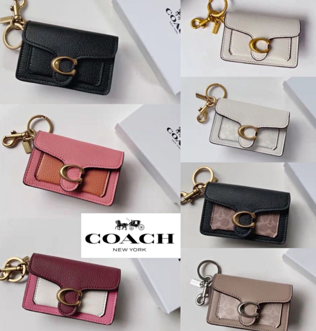 Coach 4416 1614 Mini Tabby Bag Charm In Colorblock Signature