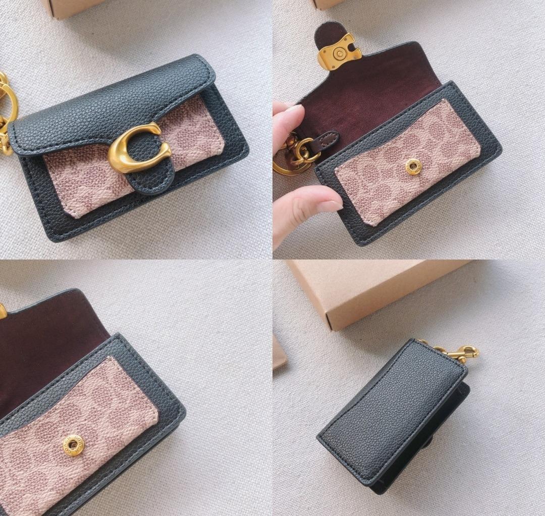 Mini tabby bag charm in colorblock best sale