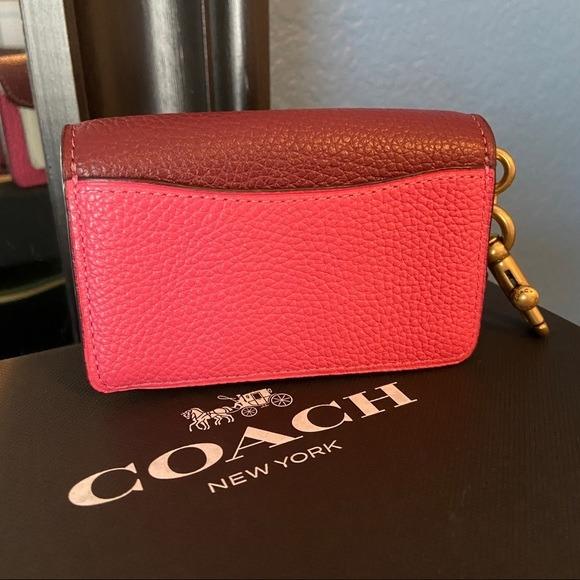 New Coach Original MINI TABBY BAG CHARM IN COLORBLOCK Collection