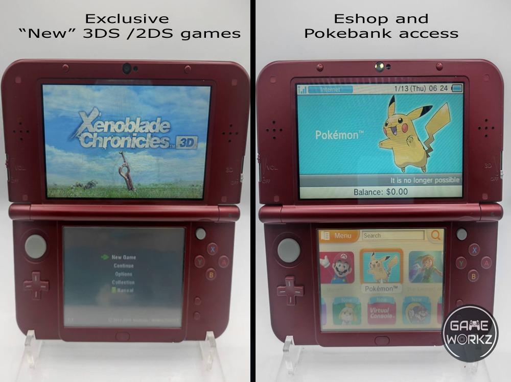 'New' Nintendo 3DS XL Monster Hunter Generations Red Console Top IPS