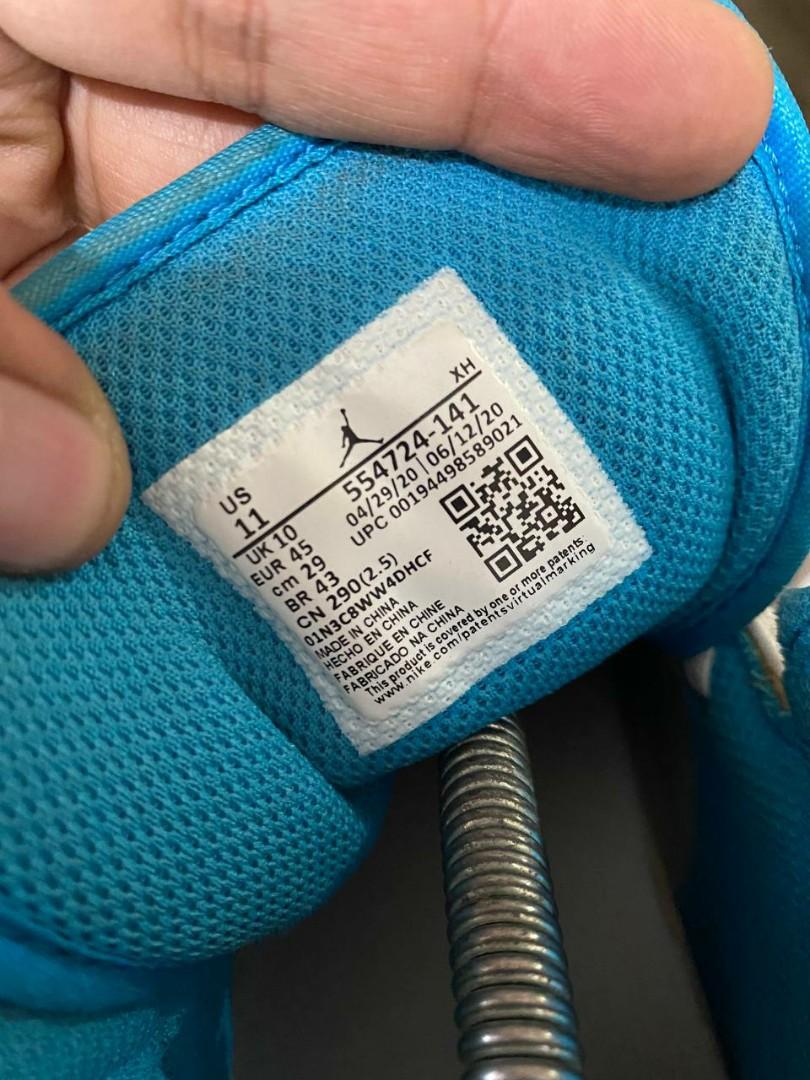 Nike Air Jordan 1 Mid Laser Blue, Fesyen Pria, Sepatu , Sneakers