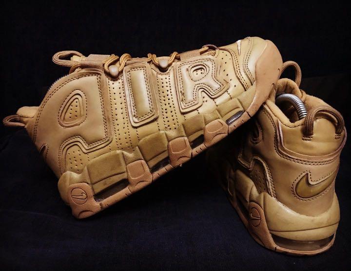 Nike Uptempo Wheat Men s Fashion Footwear Sneakers on Carousell