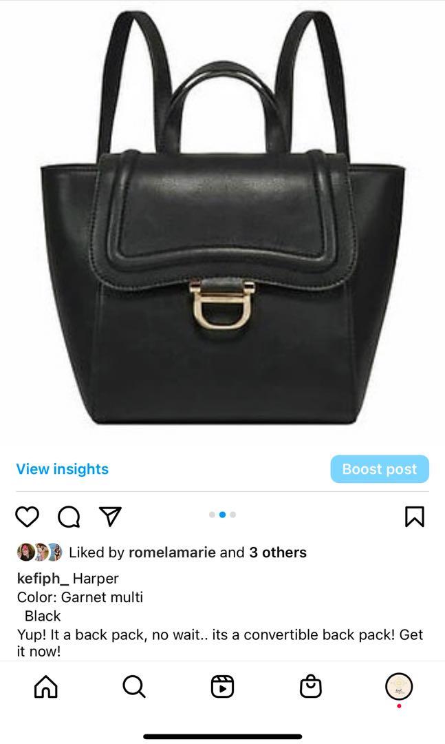 Nine West Harper Convertible backpack, Women's Fashion, Bags & Wallets