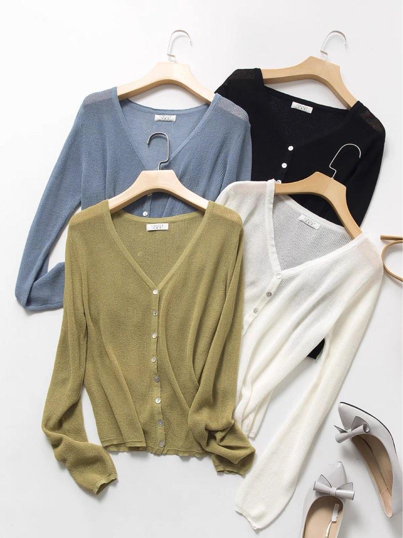 Organic Cotton Cardigan With Buttons Olive Green