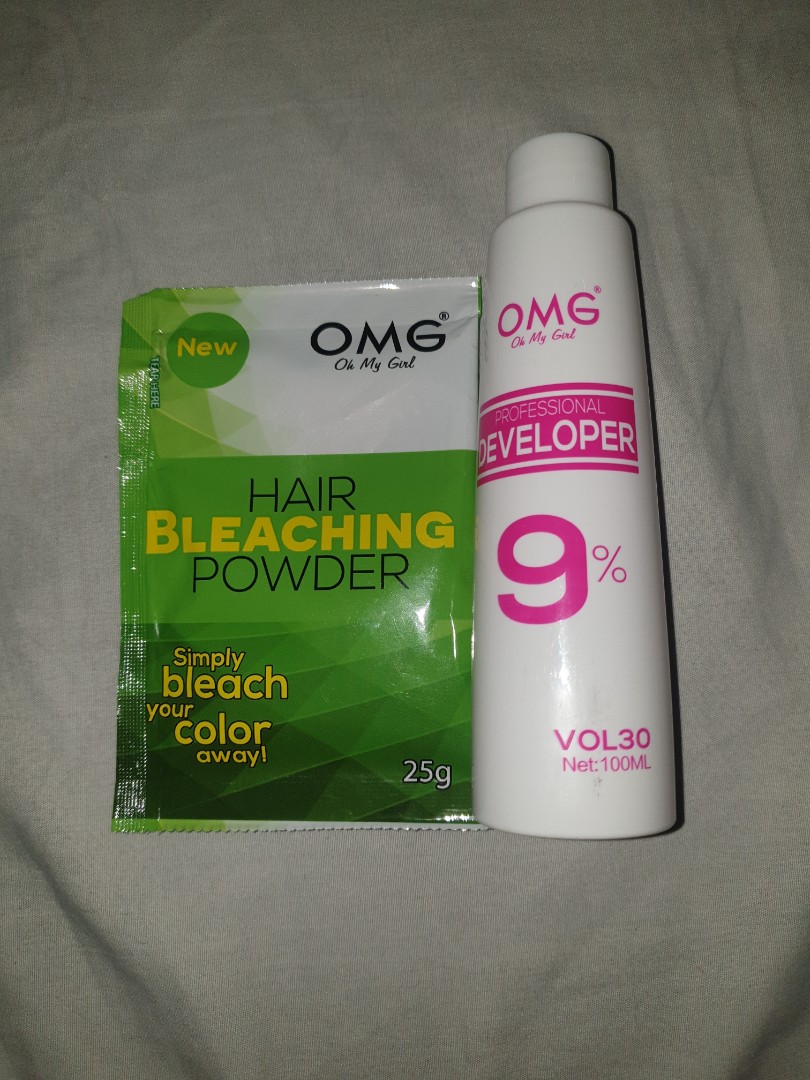 OMG Hair Bleaching Set, Beauty & Personal Care, Hair on Carousell