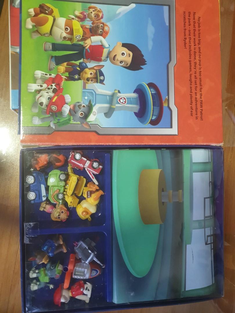 Paw Patrol books with figurines and playmat, Hobbies & Toys, Books