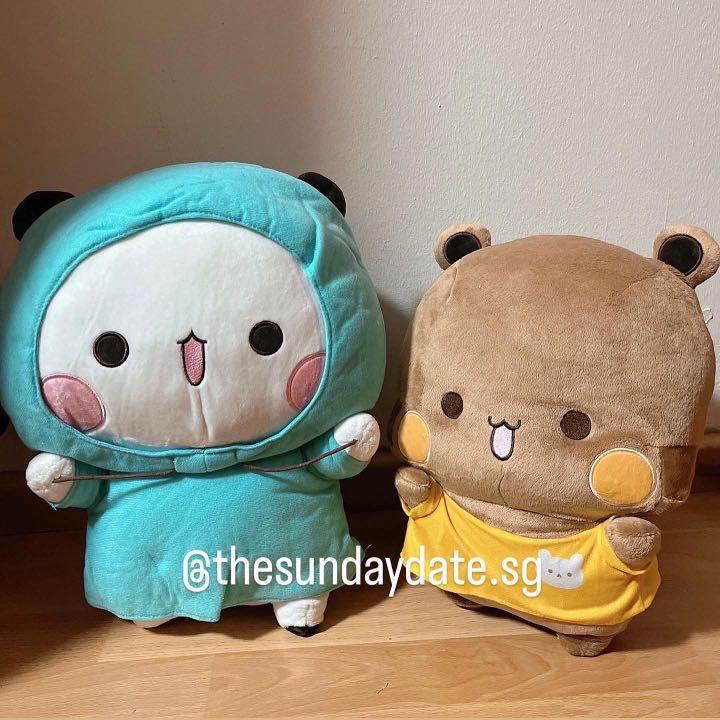 T Set Instocks T Set Couple Bear Set And Panda Bubu Dudu Sticker Cute Couple Plushie 