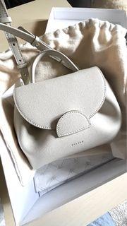 Polène Numéro Un Nano Grained Leather Handle Bag - Neutrals Handle Bags,  Handbags - WPLNE21419