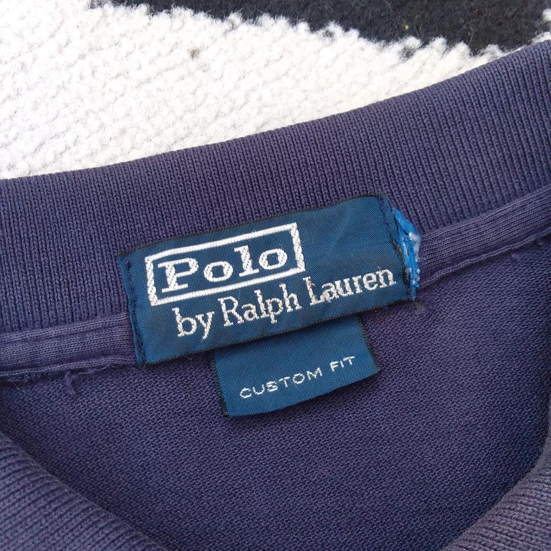 Polo ralph lauren shirt navy / rugby vintage hanes fotl ...