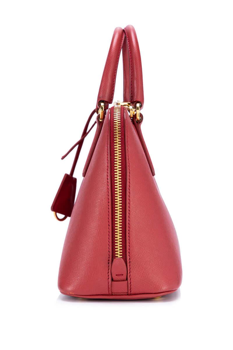 Mini Saffiano Promenade Bag Red (Fuoco)